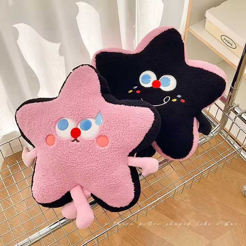 Soft Star Cute Design Stuffed Soft Pillow Colorful Star Shape Plush Toy 3