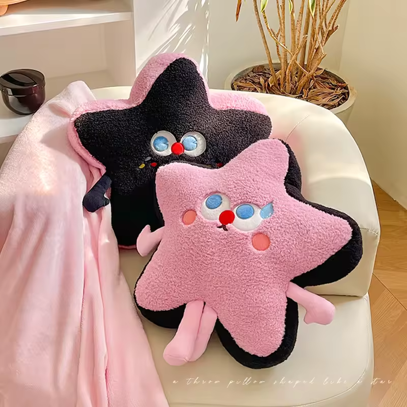 Soft Star Cute Design Stuffed Soft Pillow Colorful Star Shape Plush Toy 5