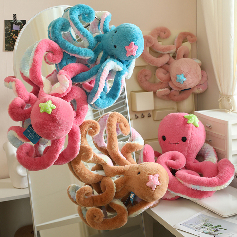 Factory OEM Cute Stretch Stuffed Octopus simulation octopus doll plush animal stuffed toy 3