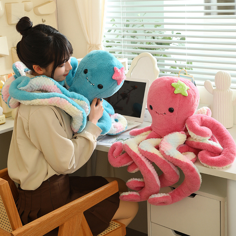 Factory OEM Cute Stretch Stuffed Octopus simulation octopus doll plush animal stuffed toy 4