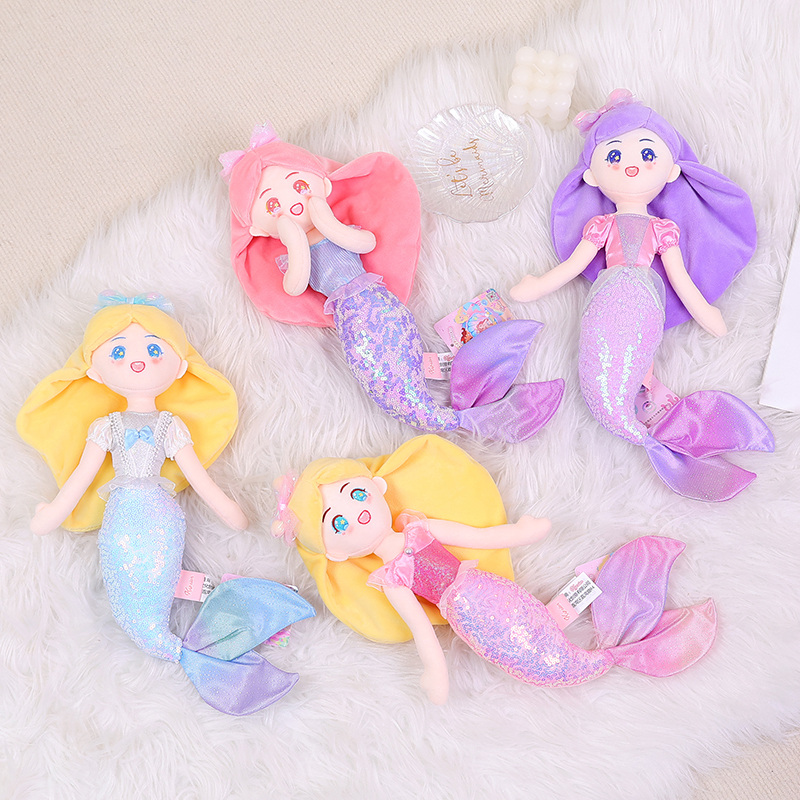 Lovely Mermaid Plush Toys Make Your Own Plush Toy Stuffed & Plush Toy Mermaid Princess Doll 3