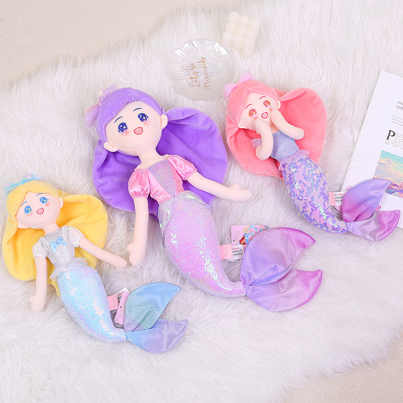 Lovely Mermaid Plush Toys Make Your Own Plush Toy Stuffed & Plush Toy Mermaid Princess Doll 5