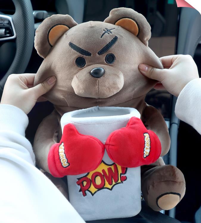 Creative Car Tissue Box Dog Stuffed Animals Toy Napkin Tissue Box Paper Holder Portable Napkin Car Decor 2