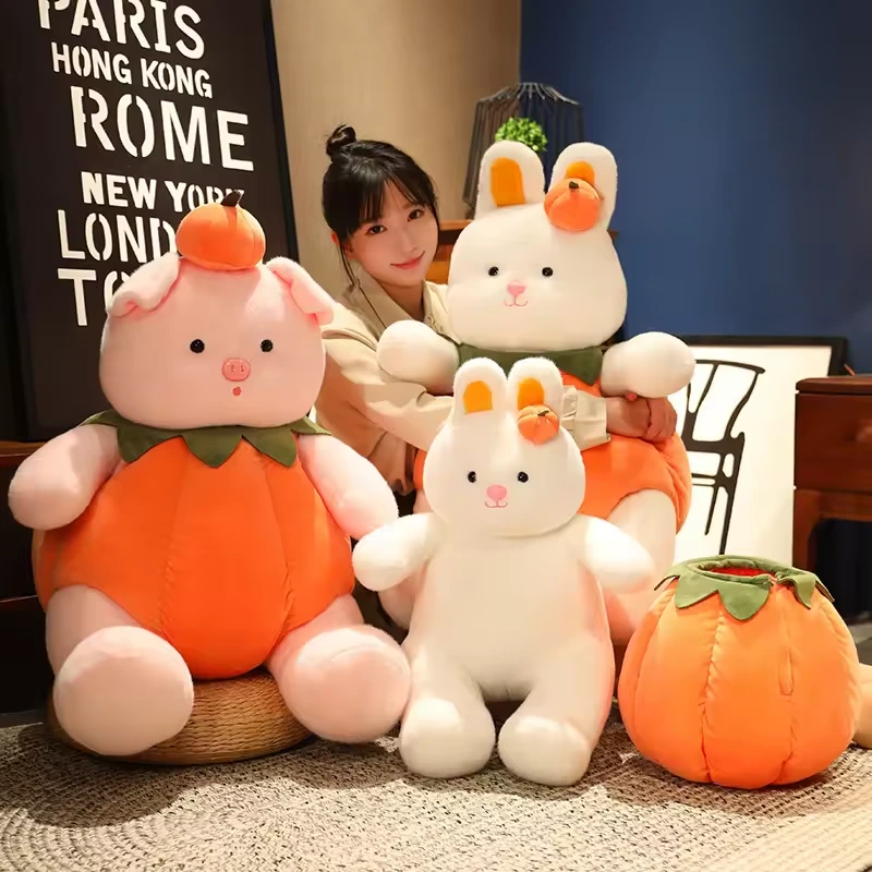 Halloween Plush Animals Toy Hug Pumpkin Toy Halloween Decoration Soft Pillow 1