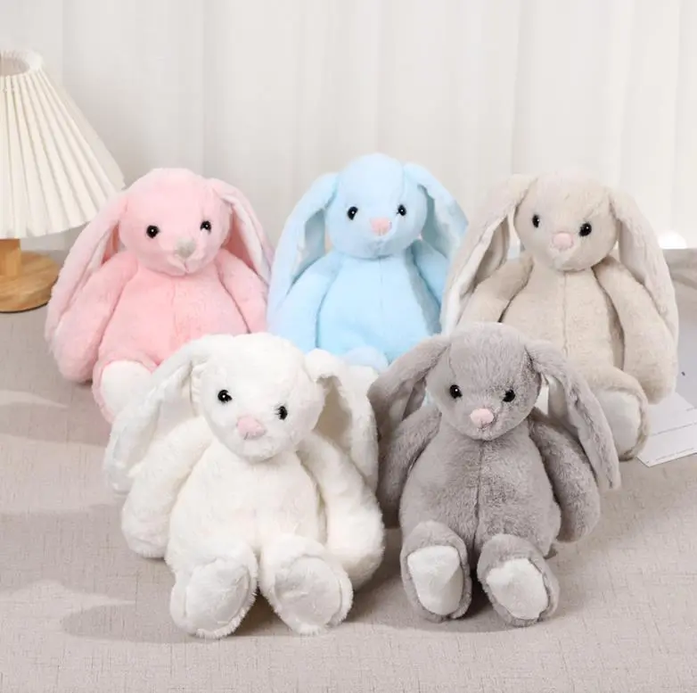 Wholesale Easter Bunny Plush Toy Cute Long Ear Plush Bunny Doll Rabbit Stuffed Toys For Baby 1