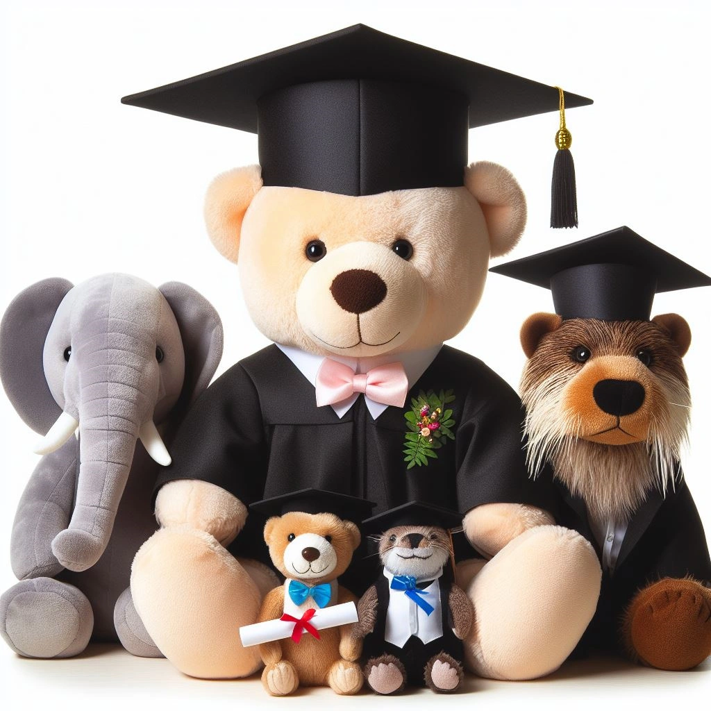 Custom Graduation Plush Bear Stuffed Animal Plush Toy Graduation Gifts Souvenir 1