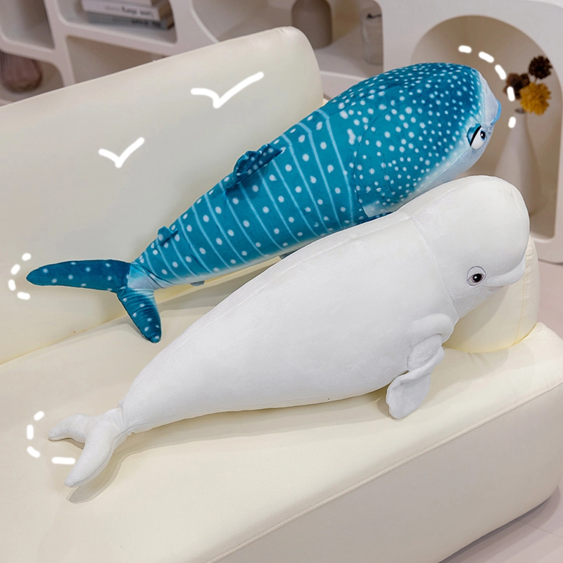 Multi Colors Shark and White Whale pillow anime plush toys soft cute Stuffed Animals Plush Shark and White Whale doll 1