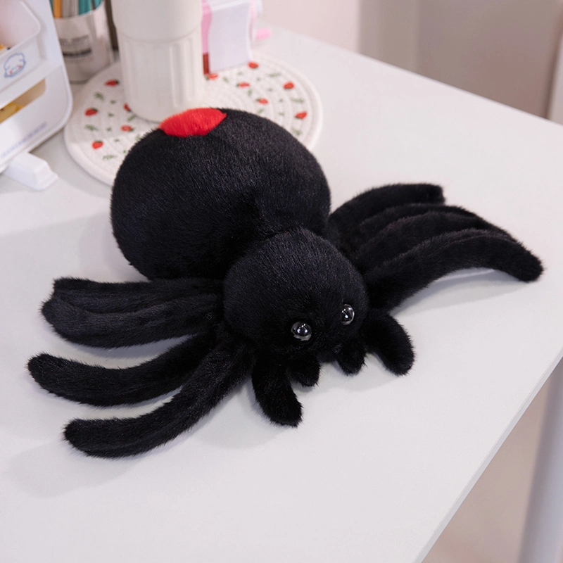 Custom plush toy Simulation Black Spider pillow interesting stuffed toys 1