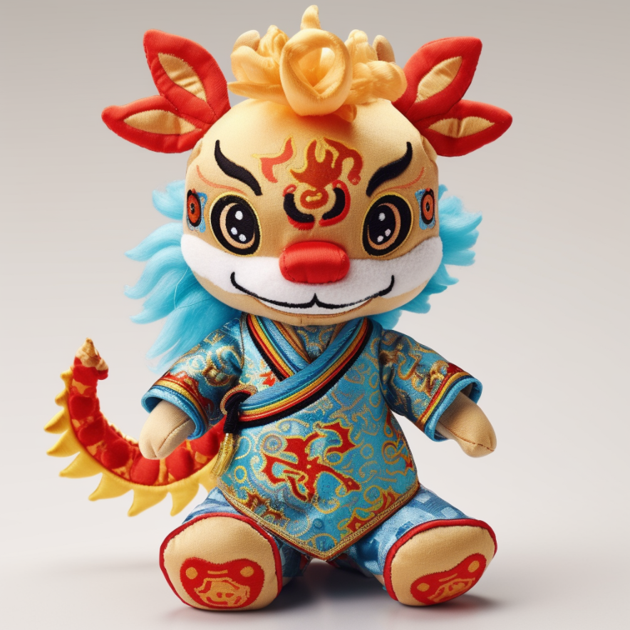 2024 Chinese New Stuffed Plush Dragon Plush Toy Custom Stuffed Toys 6