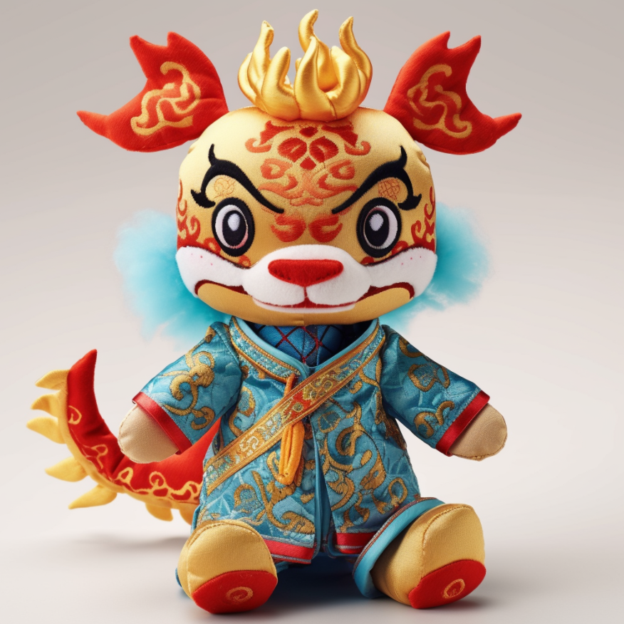 2024 Chinese New Stuffed Plush Dragon Plush Toy Custom Stuffed Toys 7
