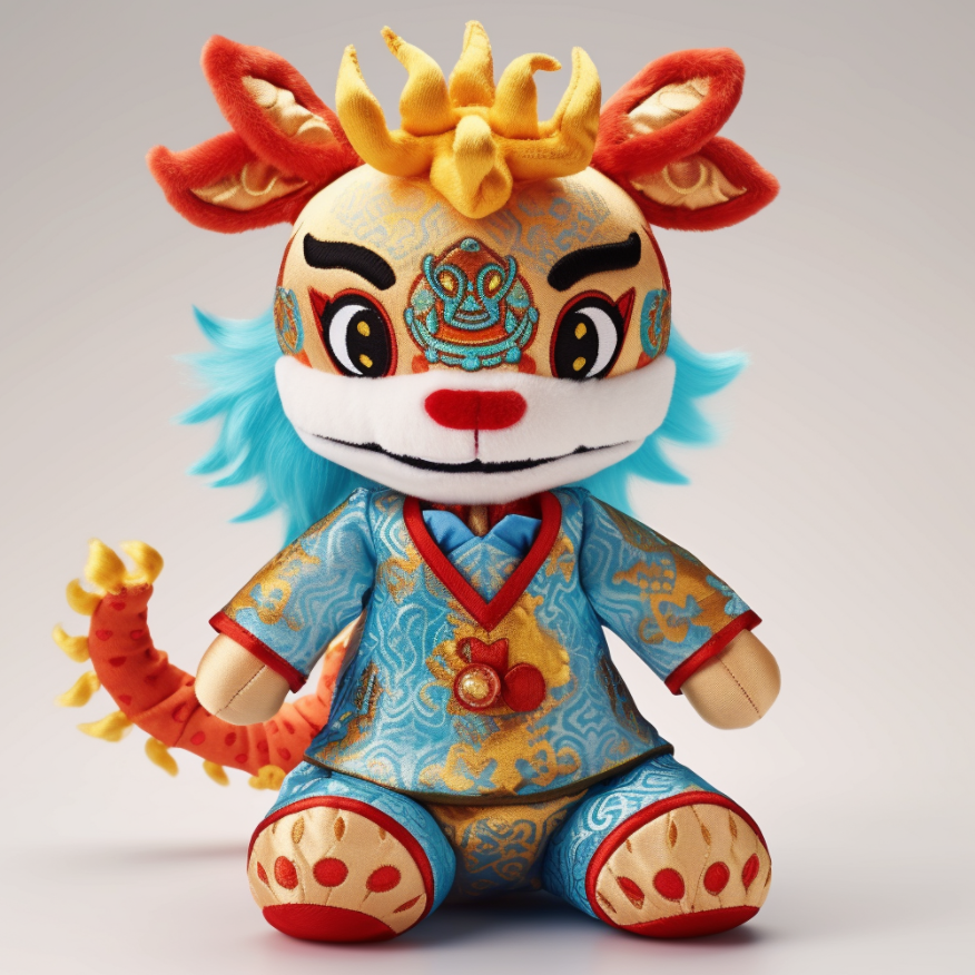 2024 Chinese New Stuffed Plush Dragon Plush Toy Custom Stuffed Toys 9