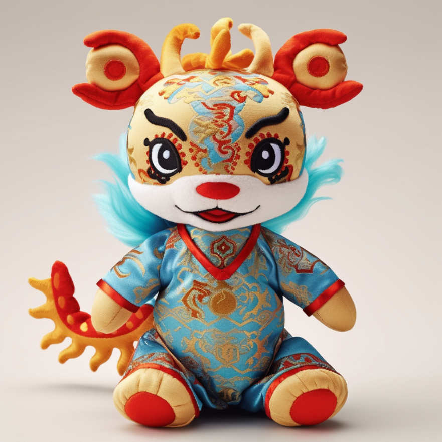 2024 Chinese New Stuffed Plush Dragon Plush Toy Custom Stuffed Toys 8