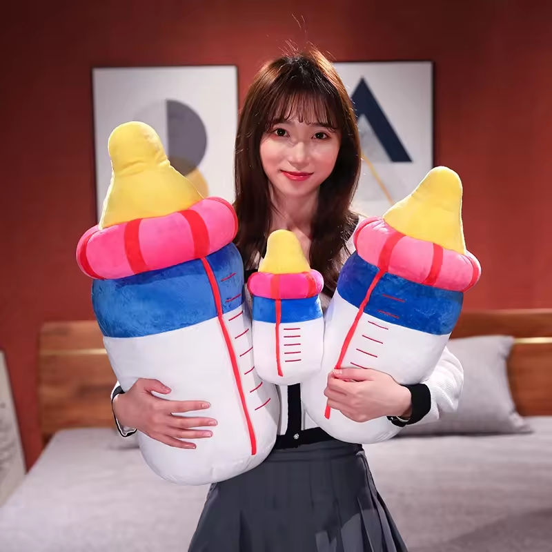 Plush Pillow Feeding Bottle Soft Pillows Hugging Plush Toy Gift For Kids 4