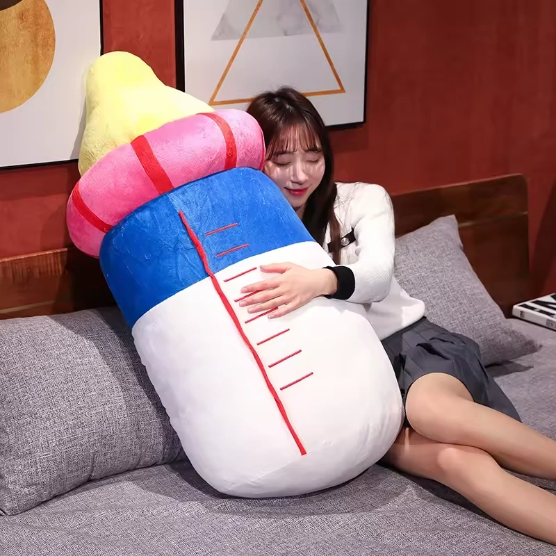 Plush Pillow Feeding Bottle Soft Pillows Hugging Plush Toy Gift For Kids 1