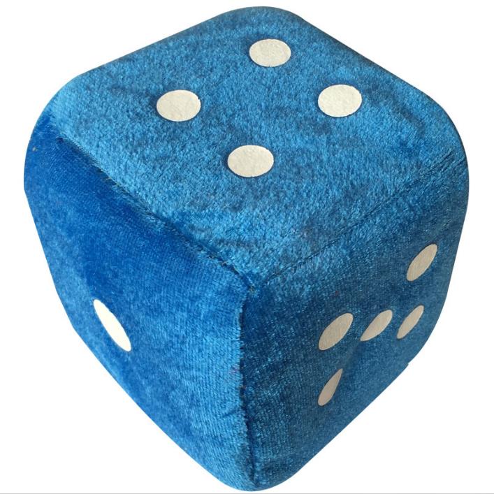 Creative Dice Plush Toy For Party Game Colorful Soft Cute Plush Dice With Points Car Decorations 9