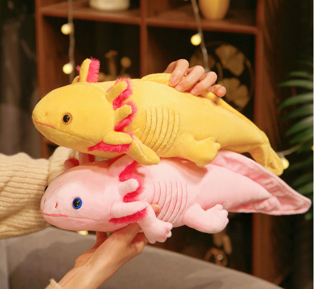 Multi Colors Mexican Axolotl Salamander anime plush toys soft cute Stuffed Animals Plush Axolotl doll 2