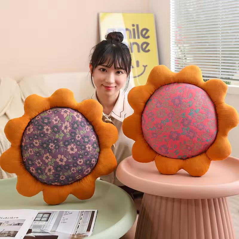 Stuffed Flower Cushion Soft Pillow Sofa Living Room Lumbar Throw Pillow 6