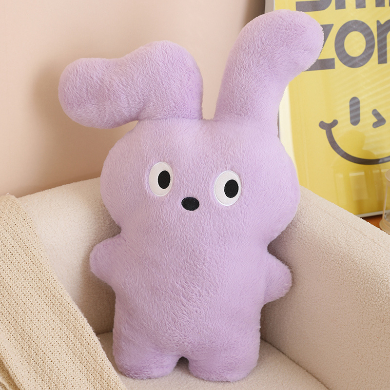 Folded ear rabbit pillow large-sized rabbit pillow bunny plush toy filling 8