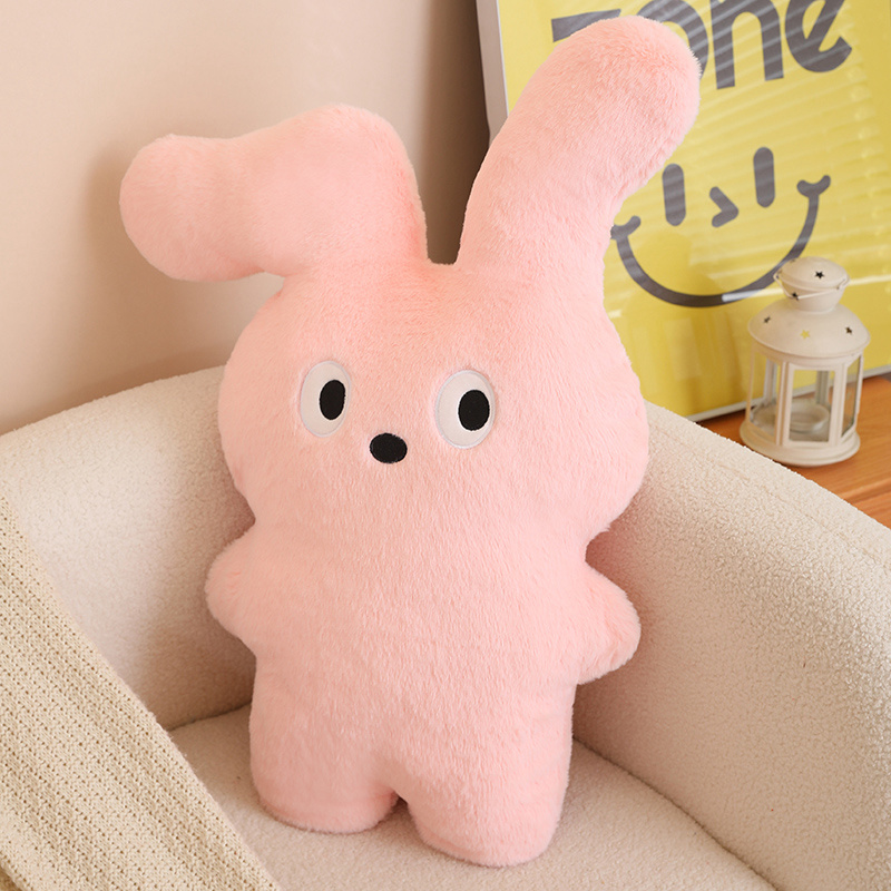 Folded ear rabbit pillow large-sized rabbit pillow bunny plush toy filling 9