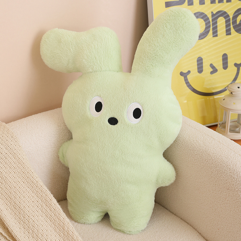 Folded ear rabbit pillow large-sized rabbit pillow bunny plush toy filling 10