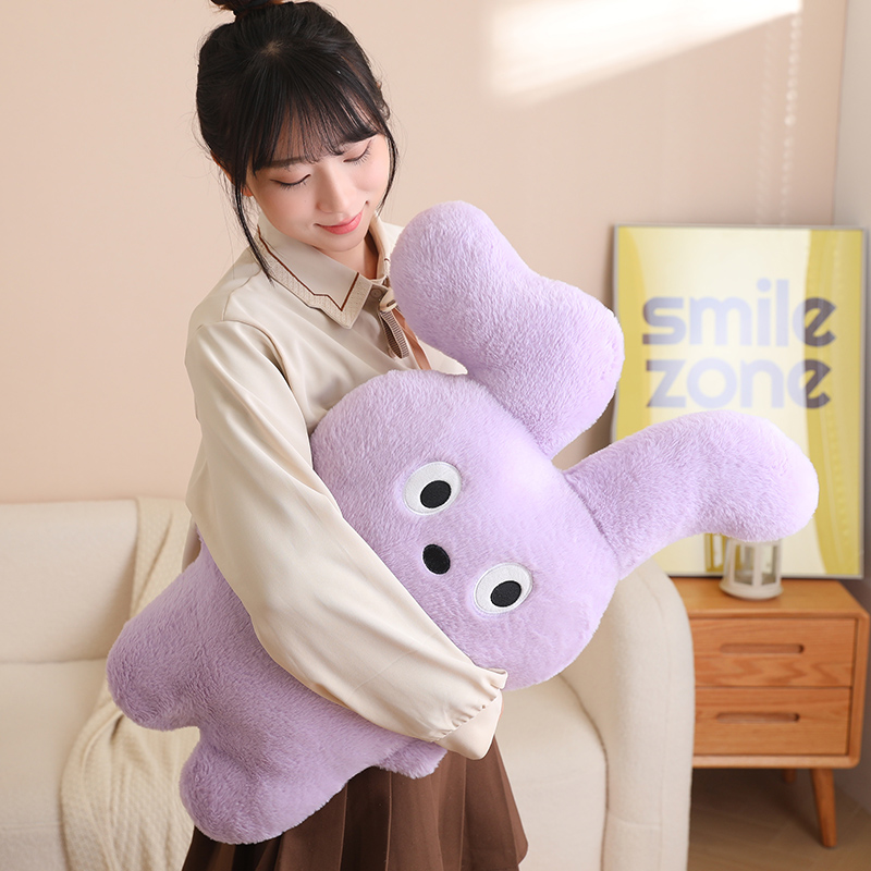 Folded ear rabbit pillow large-sized rabbit pillow bunny plush toy filling 13
