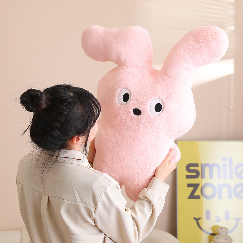 Folded ear rabbit pillow large-sized rabbit pillow bunny plush toy filling 15