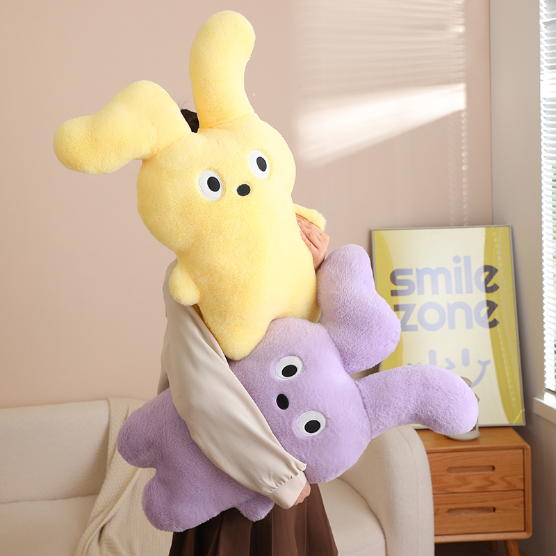 Folded ear rabbit pillow large-sized rabbit pillow bunny plush toy filling 14