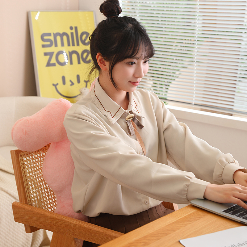 Folded ear rabbit pillow large-sized rabbit pillow bunny plush toy filling 16