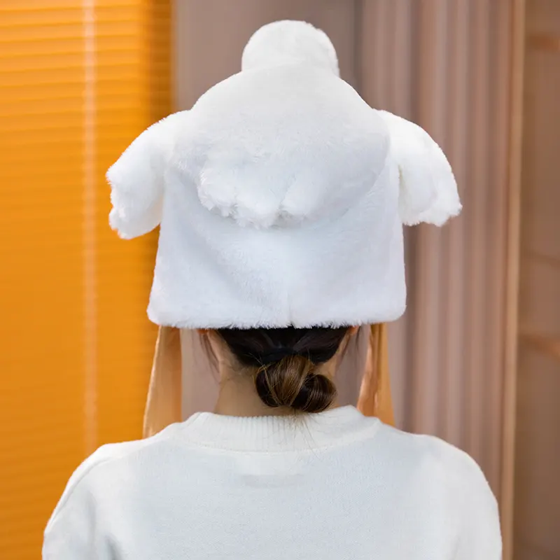 Wholesale Fashionable Lovely Stuffed Plush White Goose Hat Decoration Toy 6