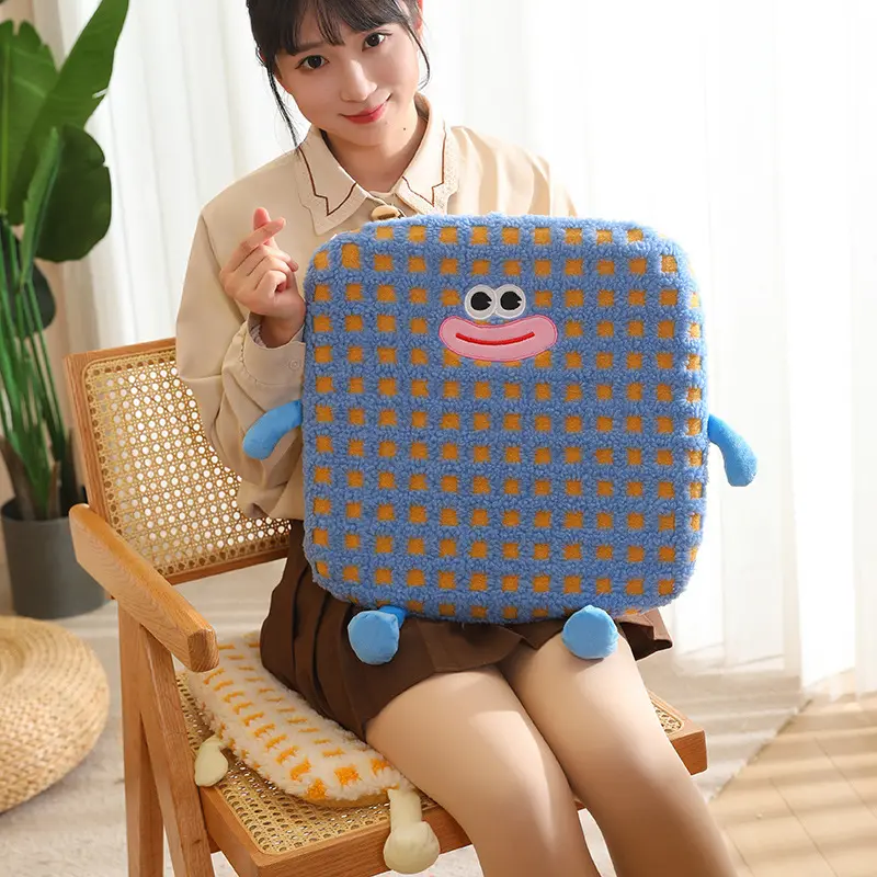 Gran oferta de almohadas suaves de peluche kawaii con diseño divertido, lindas galletas de peluche. 5