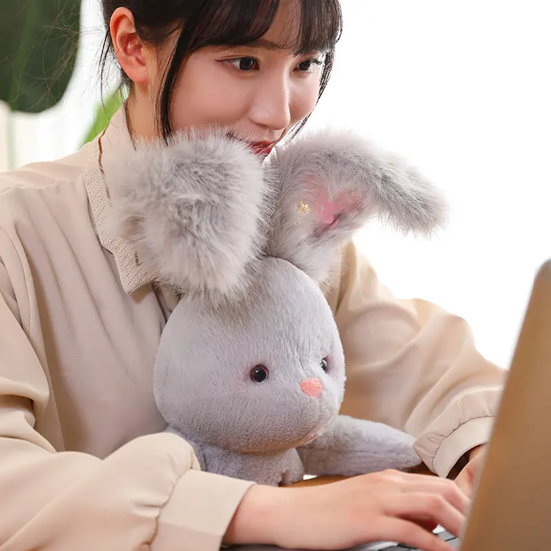 Wholesale Stuffed Rabbit Doll Lovely Plush Toy Home Throw Pillow 4