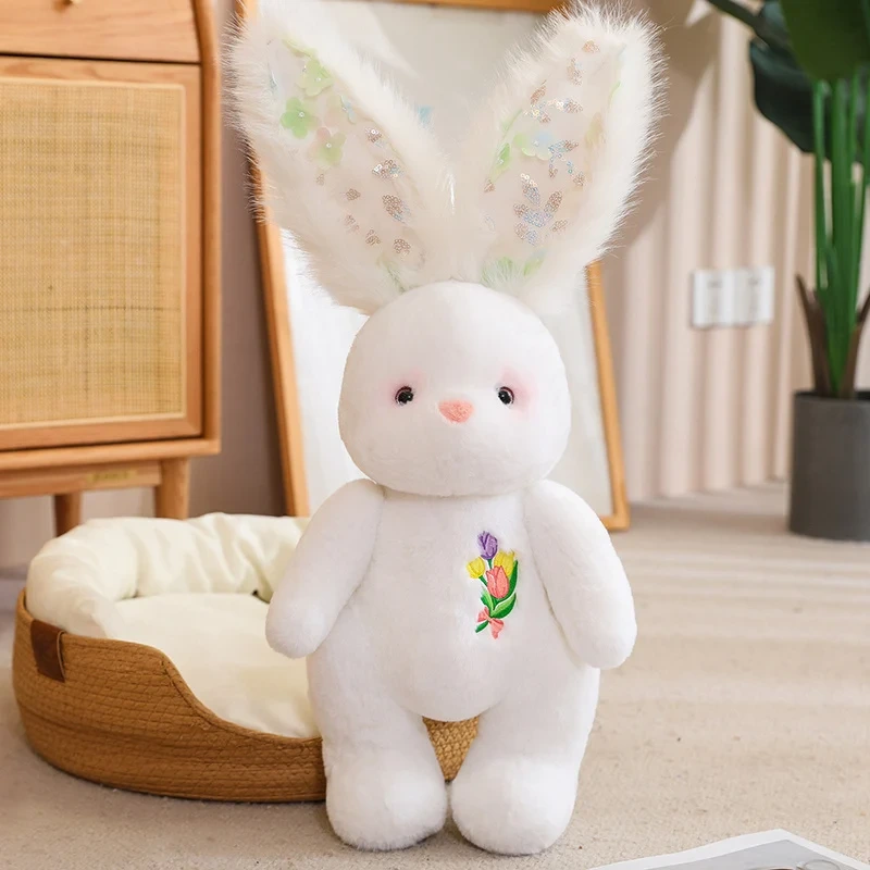 Wholesale Stuffed Rabbit Doll Lovely Plush Toy Home Throw Pillow 1