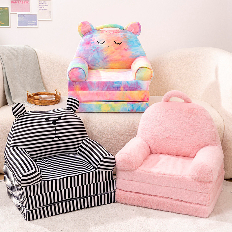 Children's sofa reading corner baby cute small chair can sit and lie cartoon lazy sofa 7