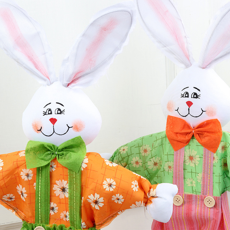 Easter Bunny Bamboo basket animal small basket Children DIY creative1 2