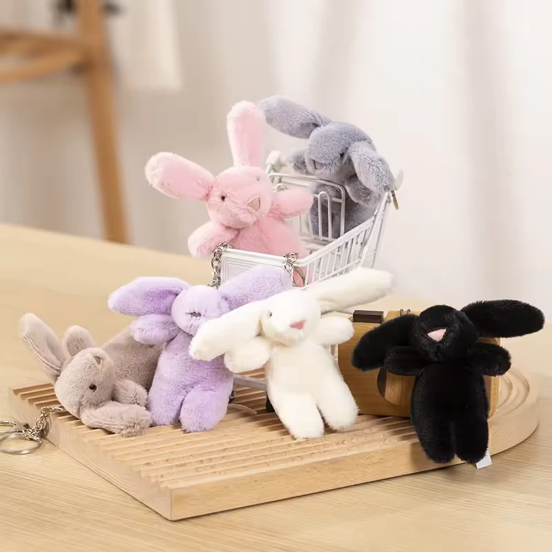 Wholesale Cute KeyChains Small Rabbit Plush Toy Gift 1