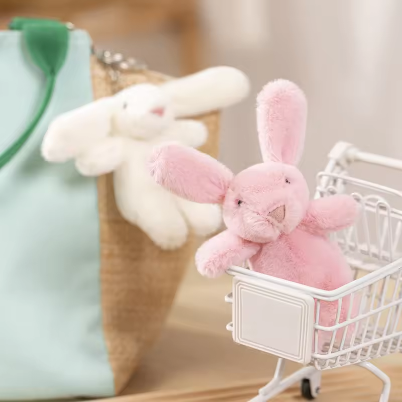 Wholesale Cute KeyChains Small Rabbit Plush Toy Gift 7