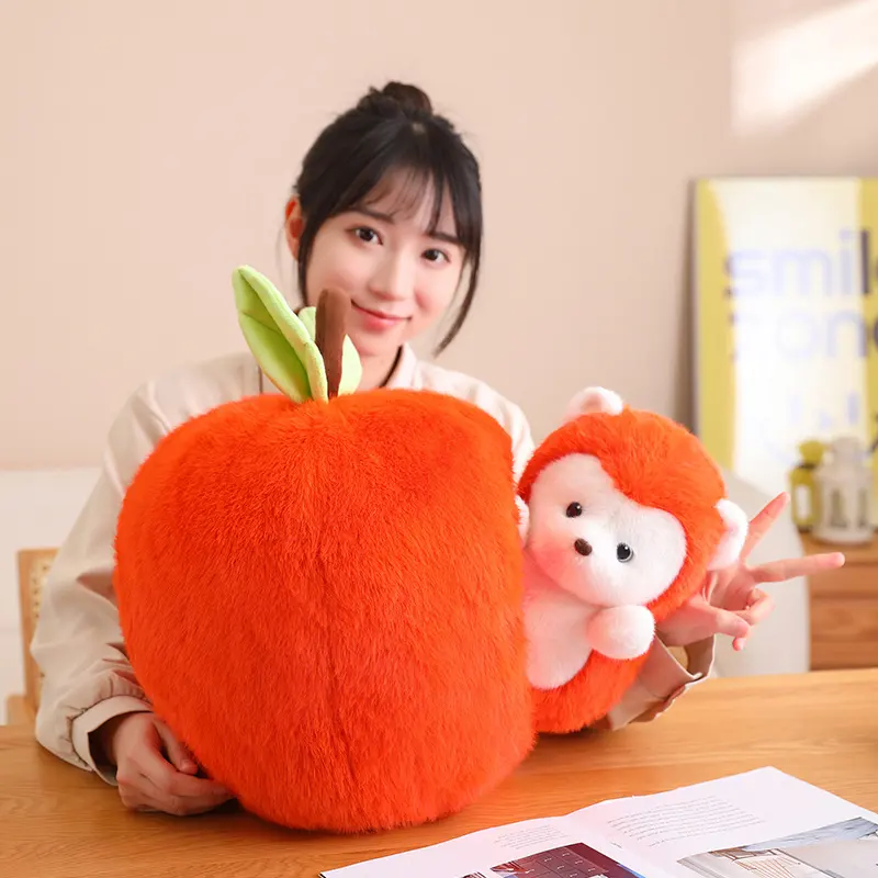 New Design Stuffed Animal Toy Plush Doll Apple Hedgehog Cute Toy 6