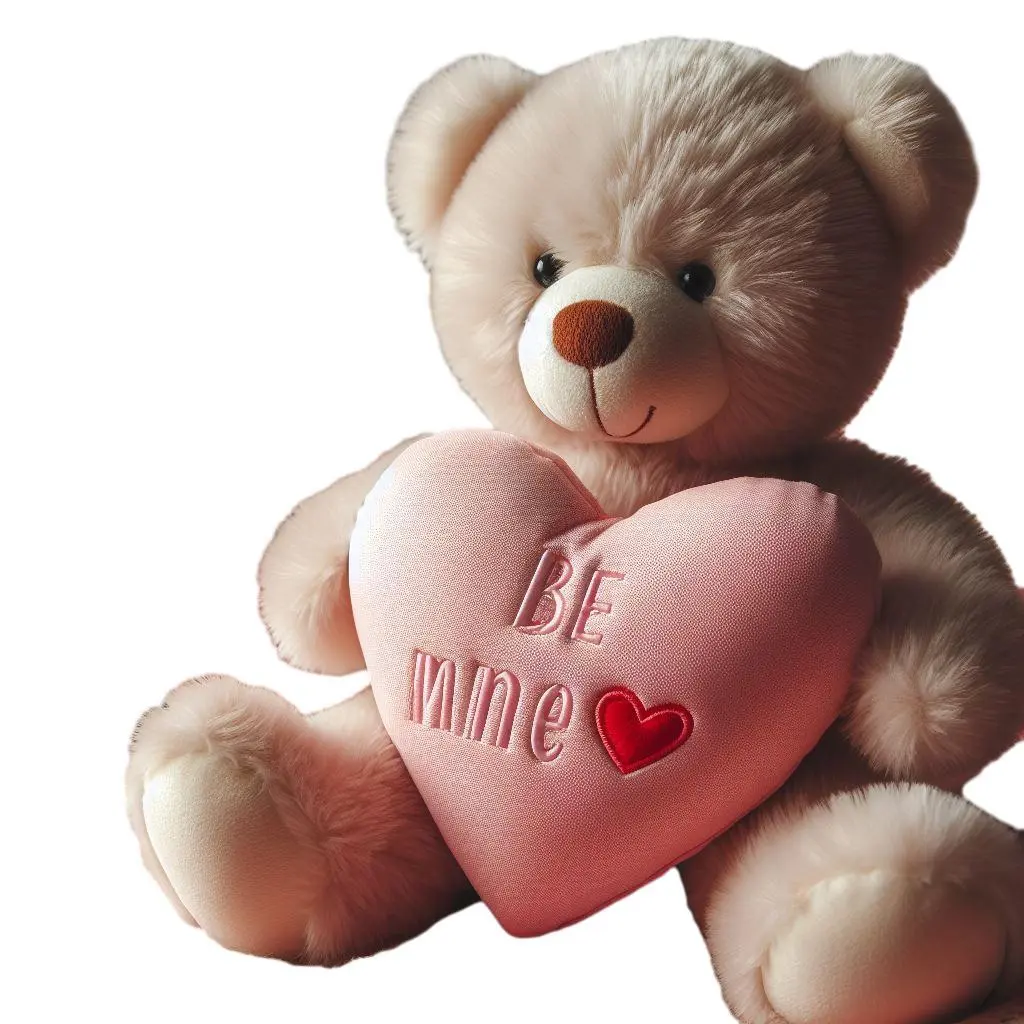 2024 Valentine Gift Custom Bear Plush Teddy Bear with Heart 1