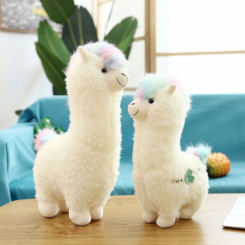 Plush toy rainbow alpaca doll cute interesting stuffed toys 1