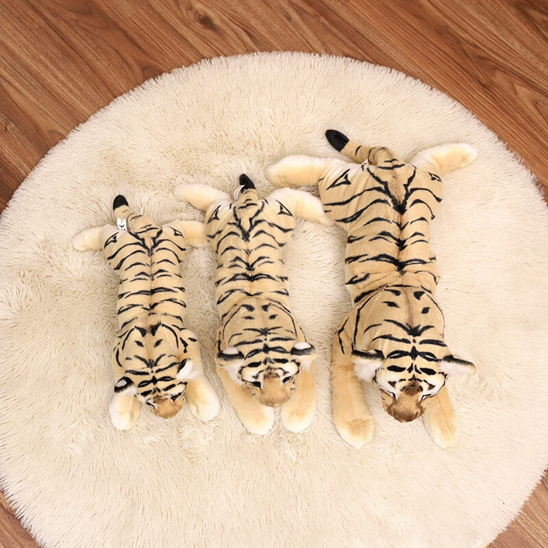 Simulated plush tiger lion leopard plush toy pillow home decoration 1