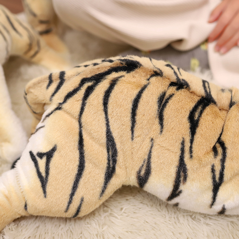 Simulated plush tiger lion leopard plush toy pillow home decoration 10