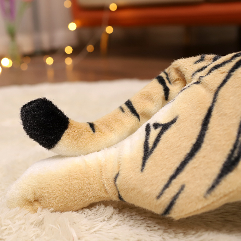 Simulated plush tiger lion leopard plush toy pillow home decoration 11
