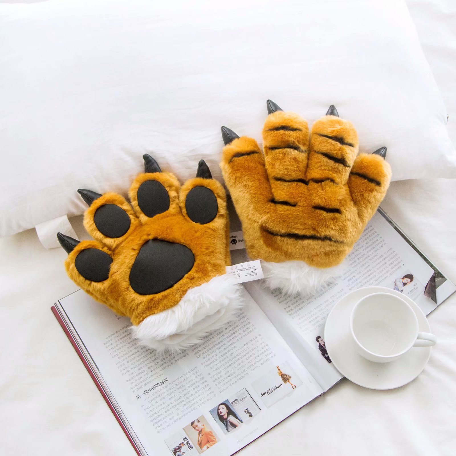 Animal Palm Tiger Leopard Dinosaur Palm Creative Children's Glove Game Prop Decoration stuffed & plush 9