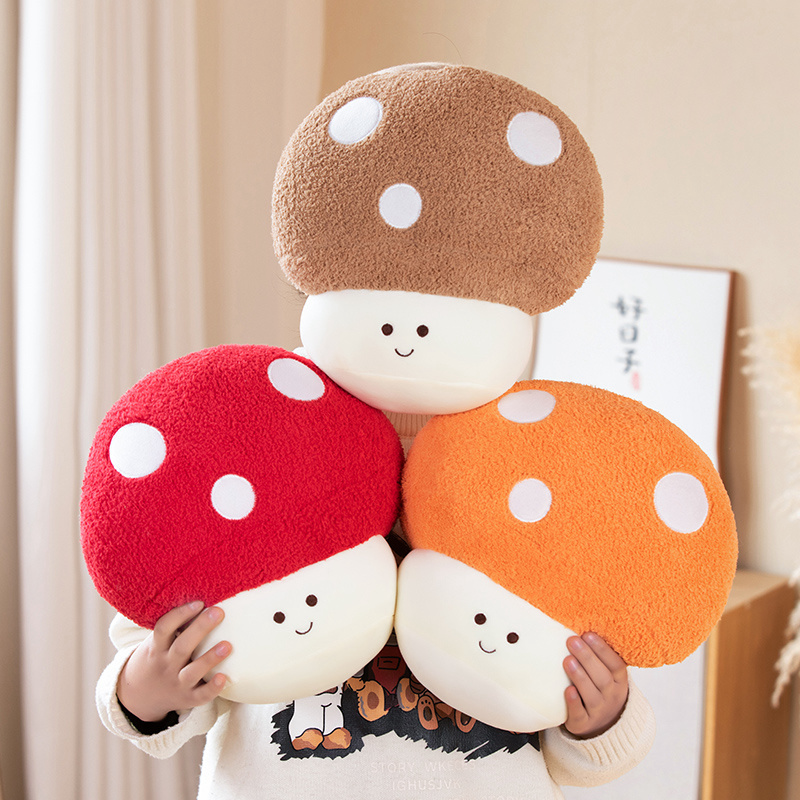  Customized 30cm Mushroom Pillow Sofa Cushion Cartoon Mushroom Cute Pillow stuffed & plush toy manufacturers From China | Yortoob 