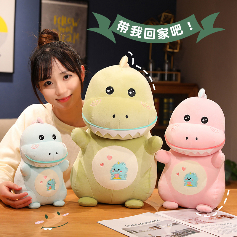 Eco friendly Colorful plush dragon pillow toys for decoration 2