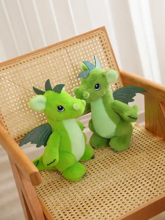 Wholesale Stuffed Dino Doll Cute Green Dragon Plush Toy Gift 5