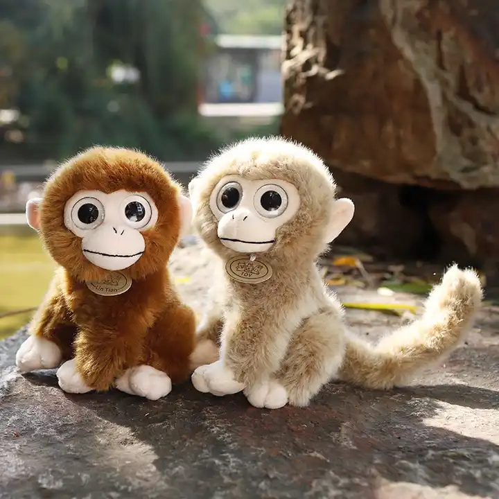 Eco friendly Custom Cute Simulation monkey plush doll 3