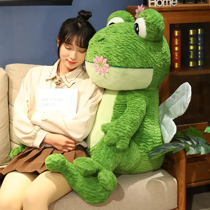 StufStuffed Animal Toy New Design Flower Frog Soft Pillow Plush Toy 4