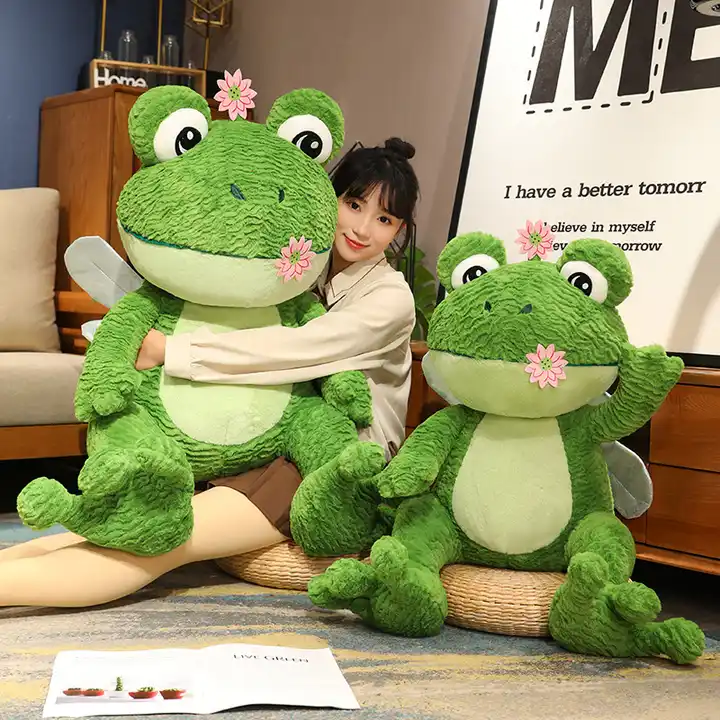 StufStuffed Animal Toy New Design Flower Frog Soft Pillow Plush Toy 5