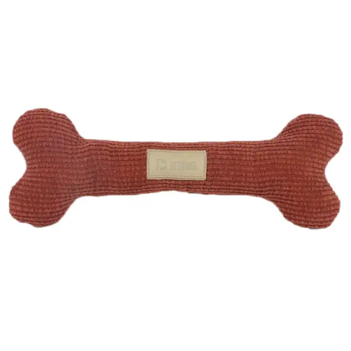 2022 D KING Eco Friendly Pet Toys Plush Interactive Squeaky Chew Bone Dog Toys 3